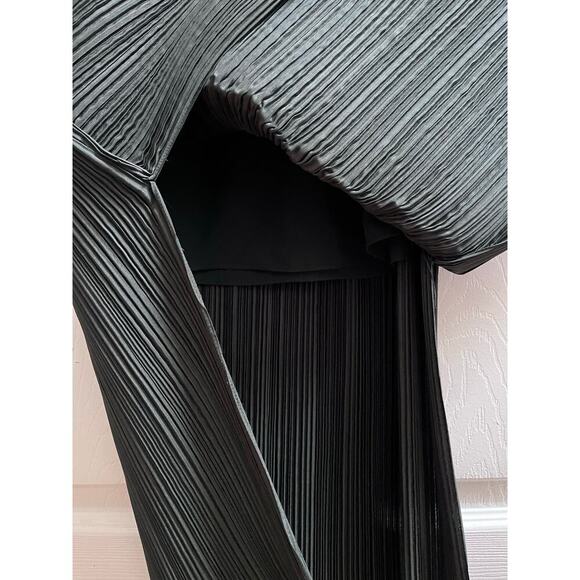 Club Monaco Evergreen Pleated Lined Elastic Waistband Pull On Maxi Skirt Medium - Picture 4 of 11